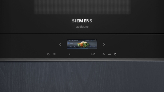 Siemens BF722R1B1 iQ700  Einbau-Mikrowelle Schwarz  