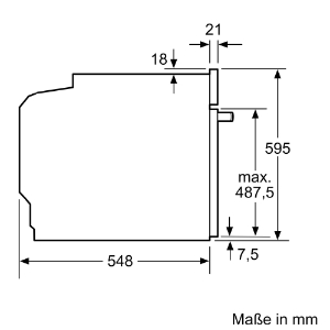 Neff B54CR71N0 N70 Backofen Einbau 60 cm, Edelstahl,Pyrolyse mit Slide & Hide® - eine leichtgängige Ofentür
