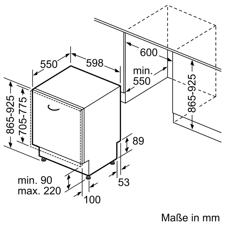 Neff S257YCX04E Geschirrspüler Einbau vollintegriert 60 cm XXL  mit Besteckschublade,Zeolith, Restzeitprojektion (TimeLight)