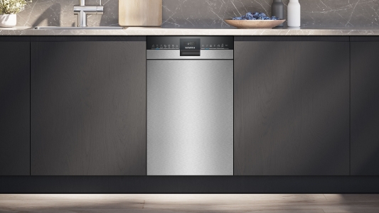 Siemens SR43ES24ME Unterbau-Einbau Geschirrspüler 45 cm mit Besteckschublade