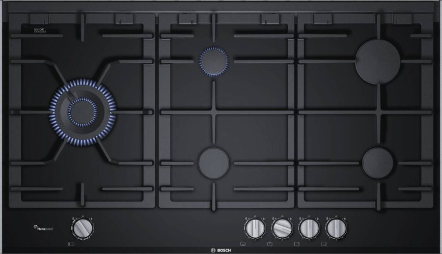 Bosch PRS9A6B70D Gaskochfeld Schwarz Integriert 90cm 