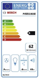 Bosch PVS811B16E ochfeld mit integriertem Dunstabzug 80 cm breit 