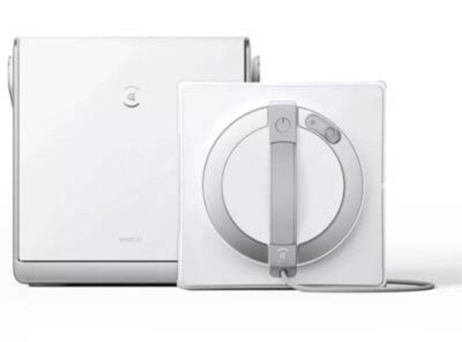 Ecovacs WINBOT W2 OMNI 6-in-1 Multifunktionsstation, integrierter  4500mAh Akku, Kantenreinigungsmodus Weiss