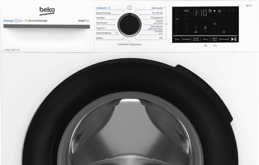 Beko BM3WFU48615W  Waschmaschine 8 kg 1600 U/min 
