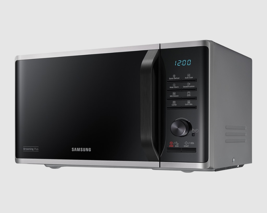 Samsung MG23K3515AS/EG Mikrowelle mit Grill, 23 Liter Volumen Silber 