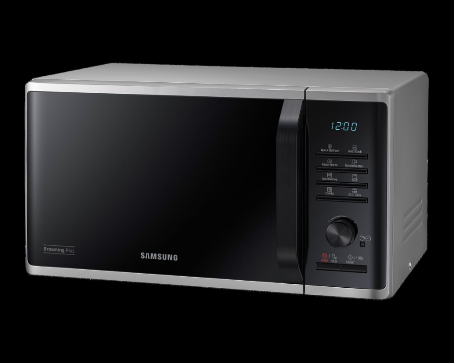 Samsung MG23K3515AS/EG Mikrowelle mit Grill, 23 Liter Volumen Silber 