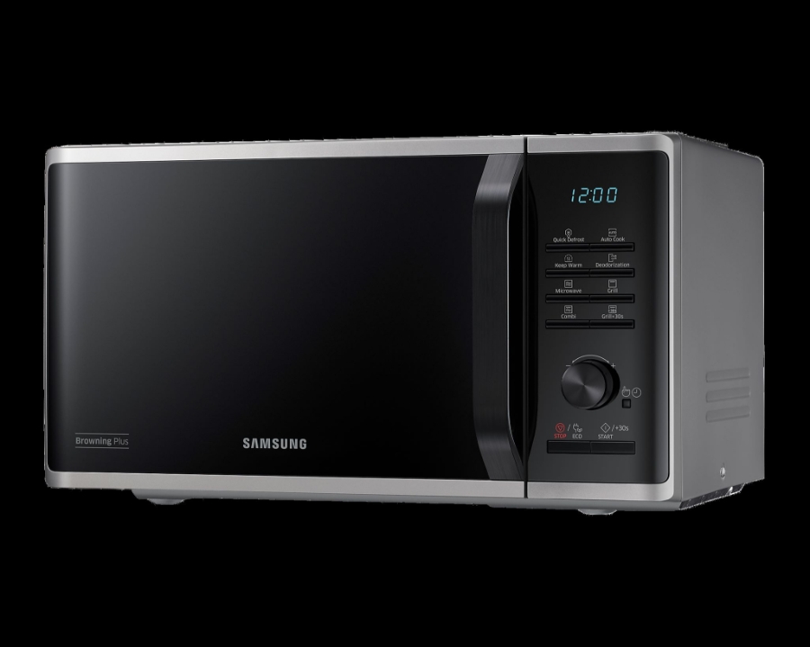 Samsung MG23K3515AS/EG Mikrowelle mit Grill, 23 Liter Volumen Silber 