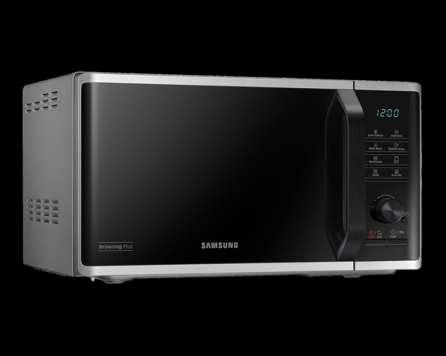 Samsung MG23K3515AS/EG Mikrowelle mit Grill, 23 Liter Volumen Silber 