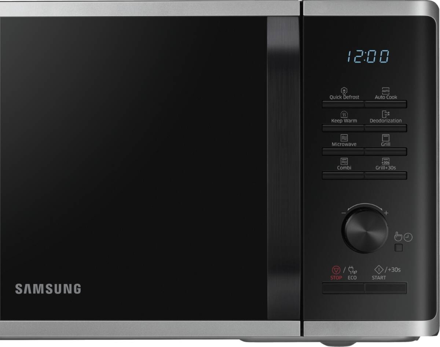 Samsung MG23K3515AS/EG Mikrowelle mit Grill, 23 Liter Volumen Silber 