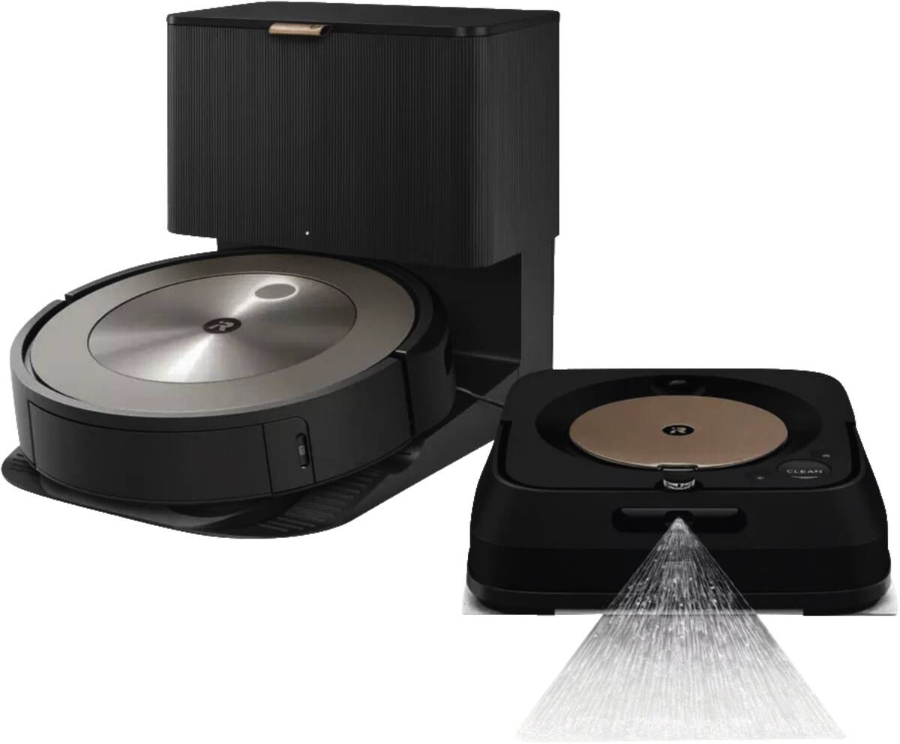 iRobot Roomba j9+ (j9558) + Roomba m6 schwarz (m6132) Staubsauger-Roboter+Wischroboter SET