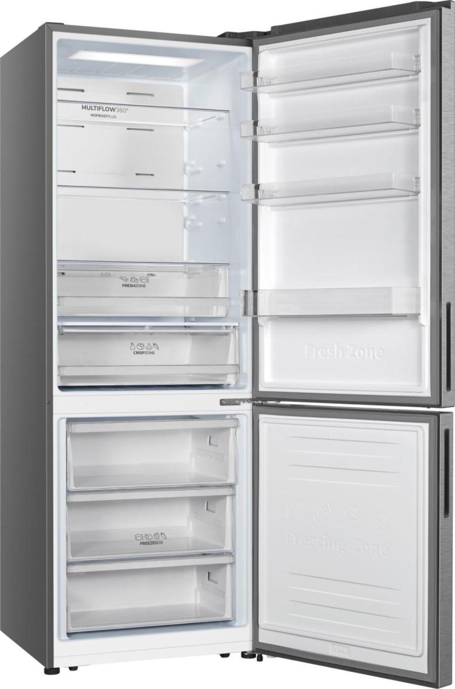 Gorenje NRK720EAXL4 Kühl-Gefrierkombination NoFrost HxBxT; 200 x 70.4 x 69.4 cm, Edelstahl