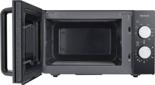 Severin MW 7762 Mikrowelle, 800 W, 20 L, 1000 W Grill, Ceramic schwarz inox