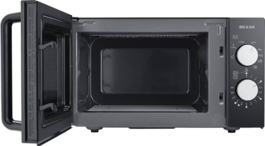 Severin MW 7762 Mikrowelle, 800 W, 20 L, 1000 W Grill, Ceramic schwarz inox