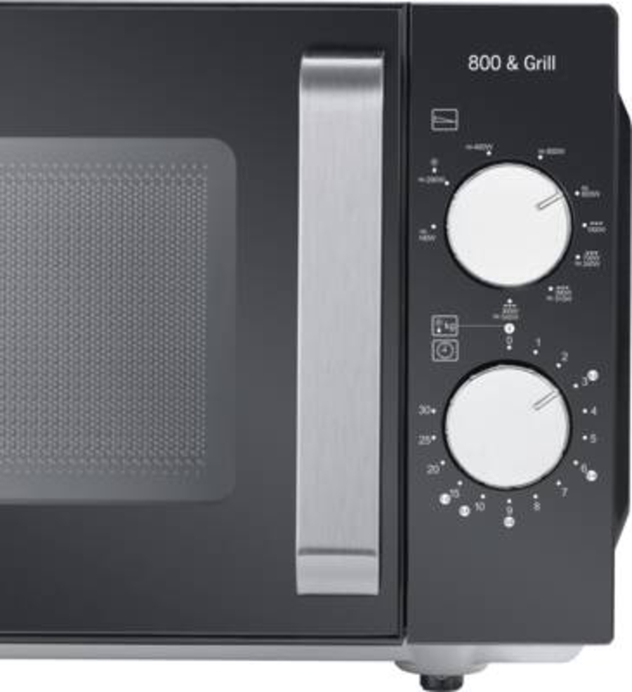 Severin MW 7762 Mikrowelle, 800 W, 20 L, 1000 W Grill, Ceramic schwarz inox