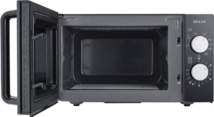 Severin MW 7762 Mikrowelle, 800 W, 20 L, 1000 W Grill, Ceramic schwarz inox