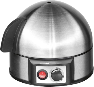 Clatronic EK 3321 Eierkocher, 7 Eier,400 W  Edelstahl mit Härtegradeinstellung 