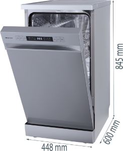 Hisense HS522E10X  Geschirrspüler Stand 45 cm Edelstahl 