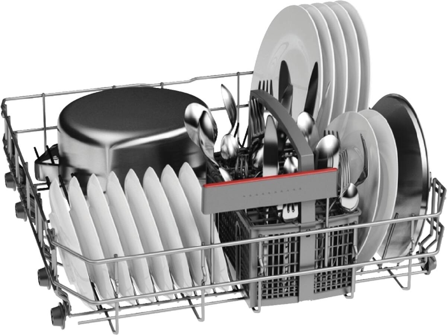 Bosch SMI4EUS00D Geschirrspüler Einbau, integrierbar Stahl gebürstet