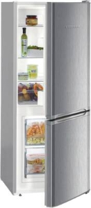 Liebherr CUele 2331-26 Kühl-Gefrierkombination Stand Edelstahl-Look-Silber