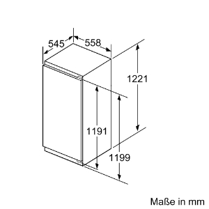 Siemens KI41FADD0  Kühlschrank Einbau 122,5cm Flachscharnier mit Softeinzug(festtür)