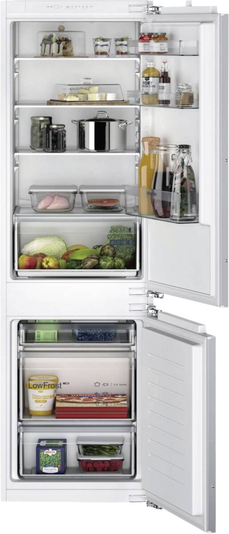 Siemens KI86VNFE0 Kühl-Gefrier-Kombination Einbau 177,5 cm Flachscharnier