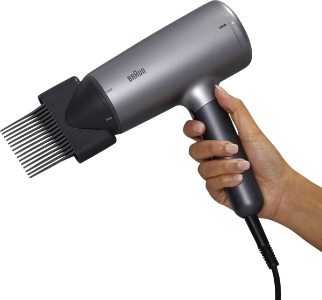 Braun Haircare BRHD435E Haartrockner Schwarz-Silber 