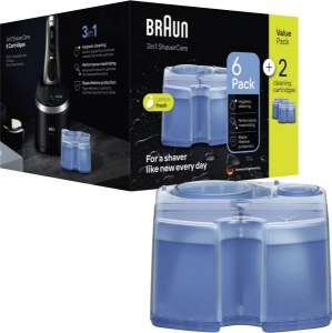 Braun Personal Care Rasierer-Reinigungsstation Nachfüllkartuschen 6+2-Promopack ccr6+2