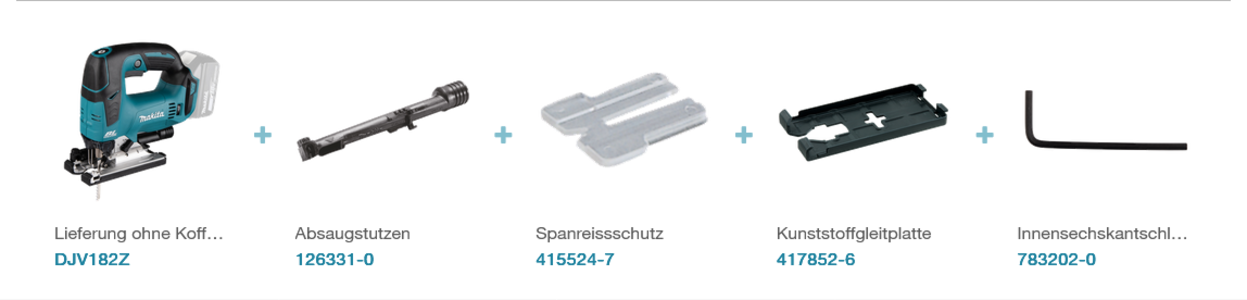 Makita DJV182Z Akku-Pendelhubstichsäge LXT 18 V • 800 - 3.500 Hub/min