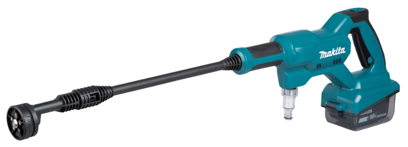 Makita DHW180Z Akku-Druckreiniger 18V • 24 bar • 318 l/h Leichter handgeführter Druckreiniger wahlweise mit 8 oder