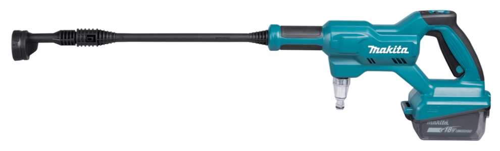 Makita DHW180Z Akku-Druckreiniger 18V • 24 bar • 318 l/h Leichter handgeführter Druckreiniger wahlweise mit 8 oder