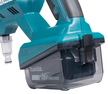 Makita DHW180Z Akku-Druckreiniger 18V • 24 bar • 318 l/h Leichter handgeführter Druckreiniger wahlweise mit 8 oder