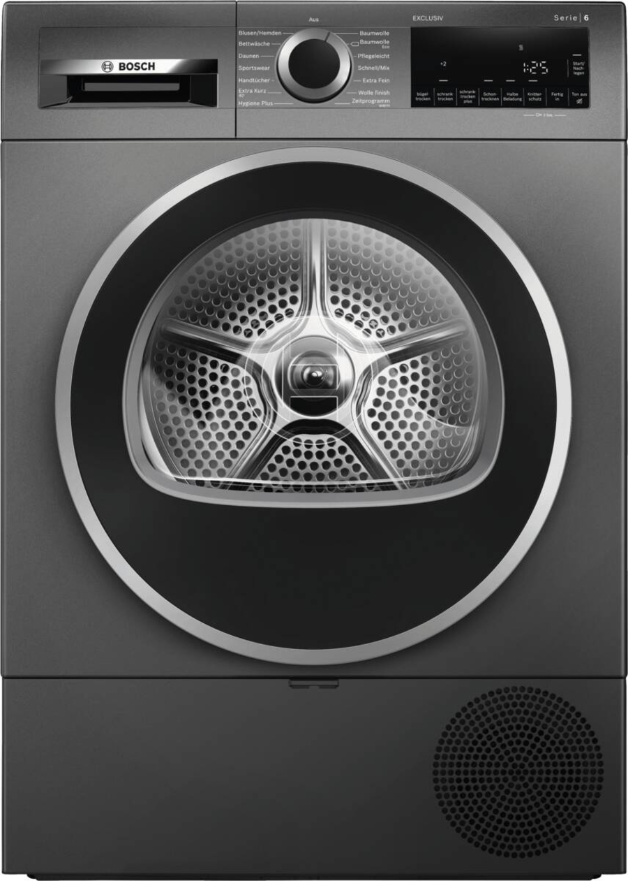 Bosch EXCLUSIV WQG233DR90 Select Line Wärmepumpentrockner Stand 8kg Grau