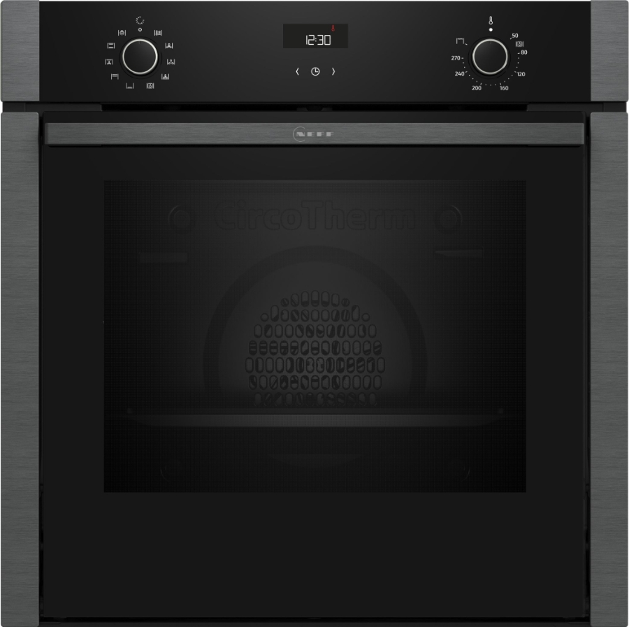 Neff B3ACE2AG0 N50 Backofen Enbau 60 cm Graphite-Grau mit HIDE® - freier Zugriff in den Backofen