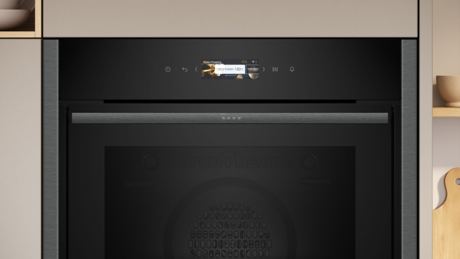 Neff Excellent B44CR21G0K  N70 Backofen, Einbau 60 cm, Graphite  mit Hide® -  für freien und direkten Zugriff