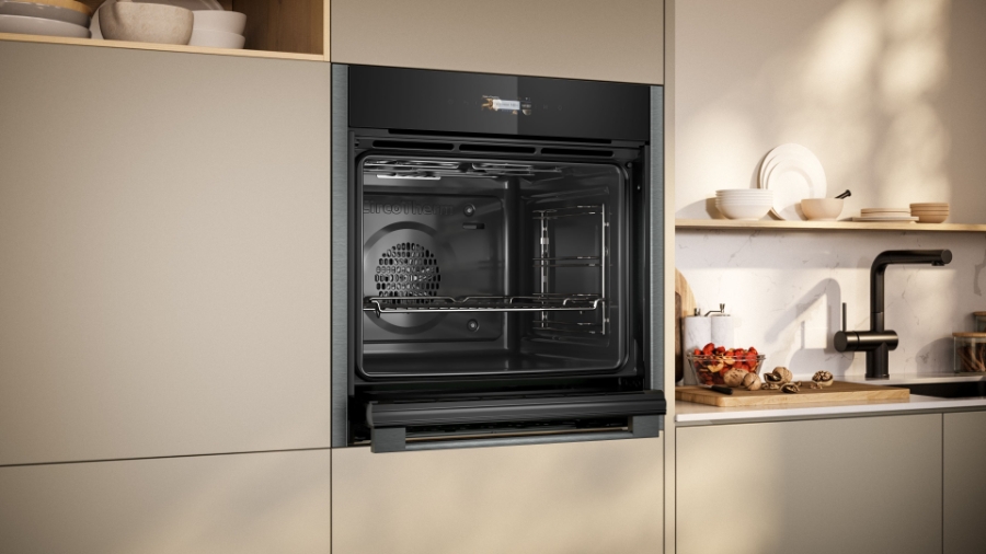 Neff Excellent B44CR21G0K  N70 Backofen, Einbau 60 cm, Graphite  mit Hide® -  für freien und direkten Zugriff