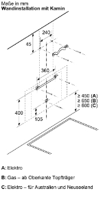 Siemens LC81KAN60 iQ500, Wandesse, 80 cm, Klarglas schwarz bedruckt 