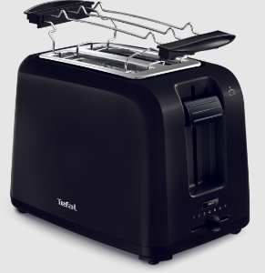 Tefal TT1A28 Toaster Vita Bun Warmer Black 
