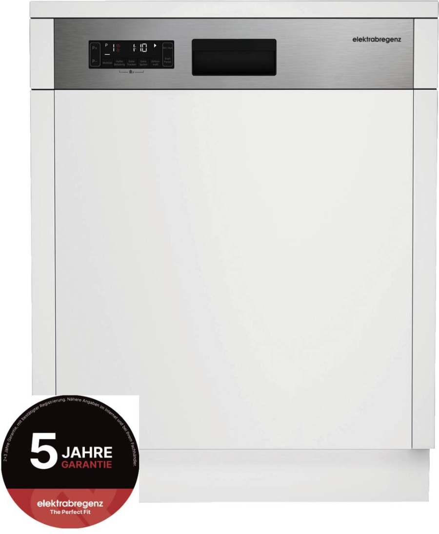 Elektrabregenz GI 85544 X Geschirrspüler Einbau teilintegriert 60 cm  mit Besteckschublade