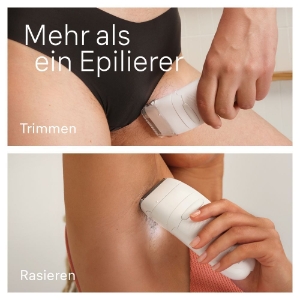 Braun Personal Care Silk-épil 7-041 Epilierer für eine einfache Haarentfernung,   langanhaltend glatte Haut, Weiß/Silber