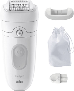 Braun Personal Care Silk-épil 5-011 seidig-glatte Haut, Weiß/Grau