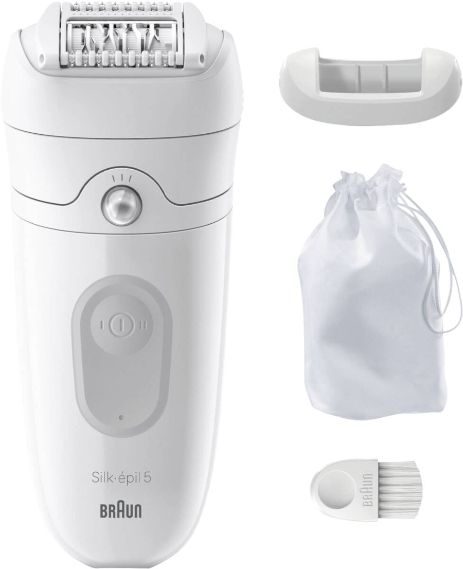 Braun Personal Care Silk-épil 5-011 seidig-glatte Haut, Weiß/Grau
