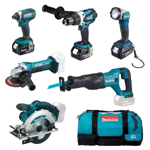 Makita DLX6046 Akku-Spezialset LXT + 3X 18V 3,0 Ah Akku  Werkzeugset