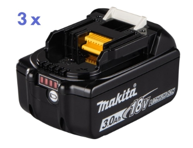 Makita DLX6046 Akku-Spezialset LXT + 3X 18V 3,0 Ah Akku  Werkzeugset