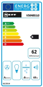 Neff V56NBS1L0 N 50, Kochfeld mit Dunstabzug (Induktion) 60 cm, Rahmenlos 