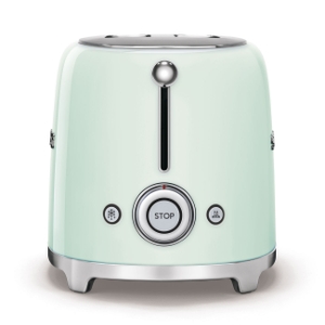 SMEG TSF01PGEU 50's Style 2-Schlitz-Toaster kompakt Pastel Grün 
