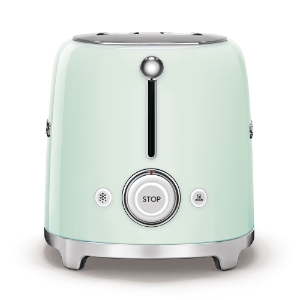 SMEG TSF01PGEU 50's Style 2-Schlitz-Toaster kompakt Pastel Grün 