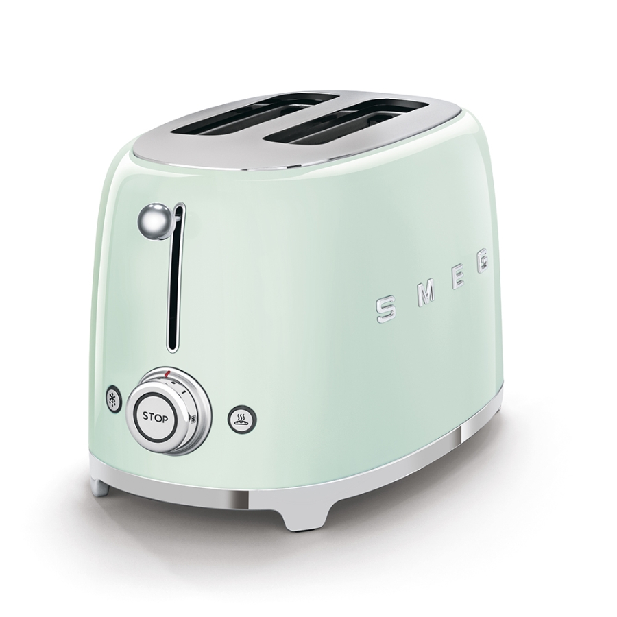 SMEG TSF01PGEU 50's Style 2-Schlitz-Toaster kompakt Pastel Grün 