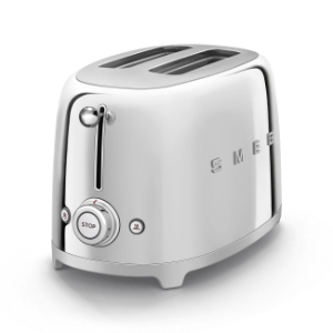 SMEG TSF01SSEU 50's Style 2-Schlitz-Toaster kompakt Chrom 