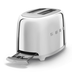 SMEG TSF01SSEU 50's Style 2-Schlitz-Toaster kompakt Chrom 