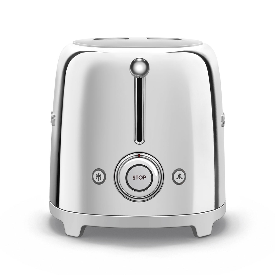 SMEG TSF01SSEU 50's Style 2-Schlitz-Toaster kompakt Chrom 
